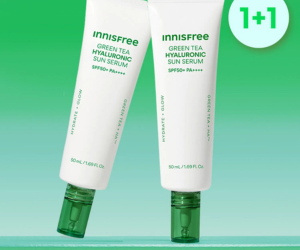 [INNISFREE] Green Tea Hyaluronic Sun Serum 50ml 1+1 Special Set