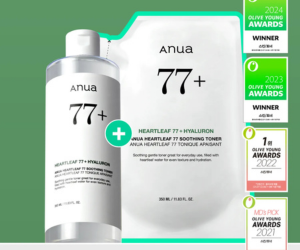 Anua Heartleaf 77 Soothing Toner 350mL Special Set (+350mL Refill)