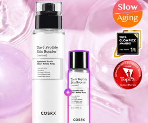 [COSRX] The 6 Peptide Skin Booster Serum Special Set (Contains: 150ml Jumbo Bottle + Bonus 30ml Travel Size)