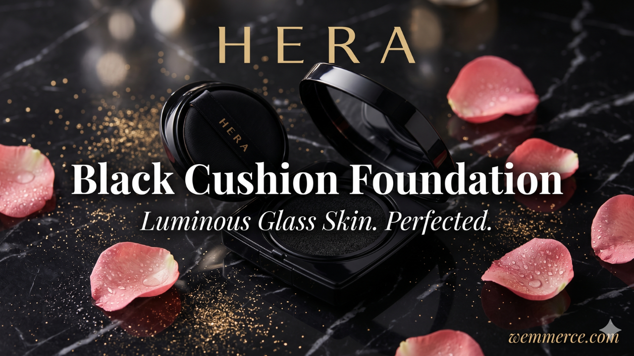 HERA Black Cushion Foundation Set - Wemmerce K-Beauty
