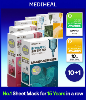 MEDIHEAL Essential Mask Sheet 10-Piece Set | The Ultimate Korean Glass Skin Secret.